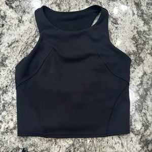 Size 4 Lululemon black sports bra